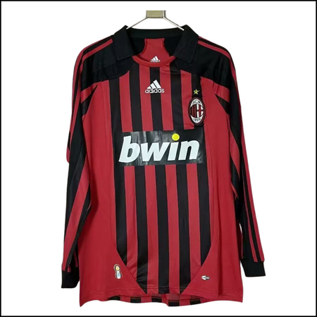 AC Milan - Camiseta retro de manga larga para local 07/08