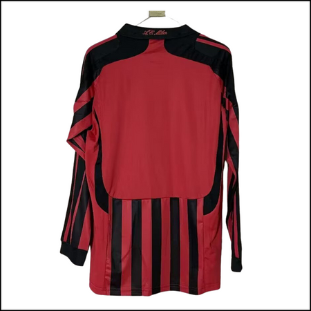 AC Milan - Camiseta retro de manga larga para local 07/08