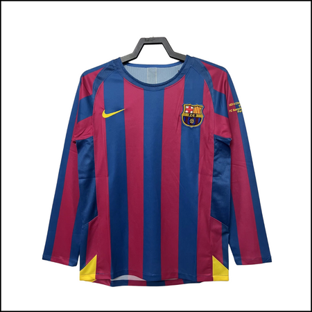 FC Barcelone - Maillot retro domicile manches longues 05/06