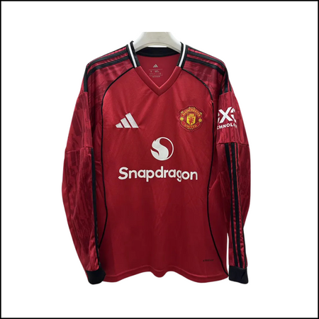 Manchester United - Camiseta de local de manga larga 25/26