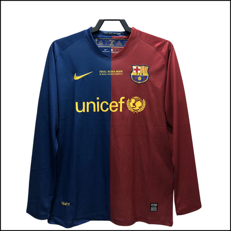 FC Barcelone - Maillot retro domicile manches longues 08/09