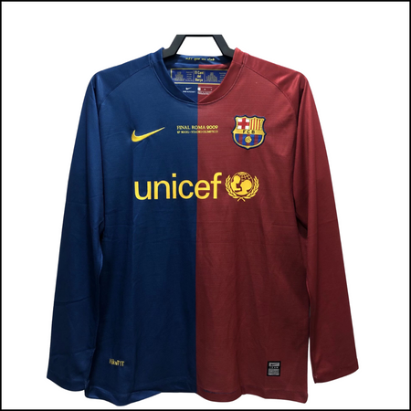 FC Barcelona - Camiseta retro de manga larga local 08/09