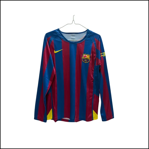 FC Barcelone - Maillot retro domicile manches longues 05/06