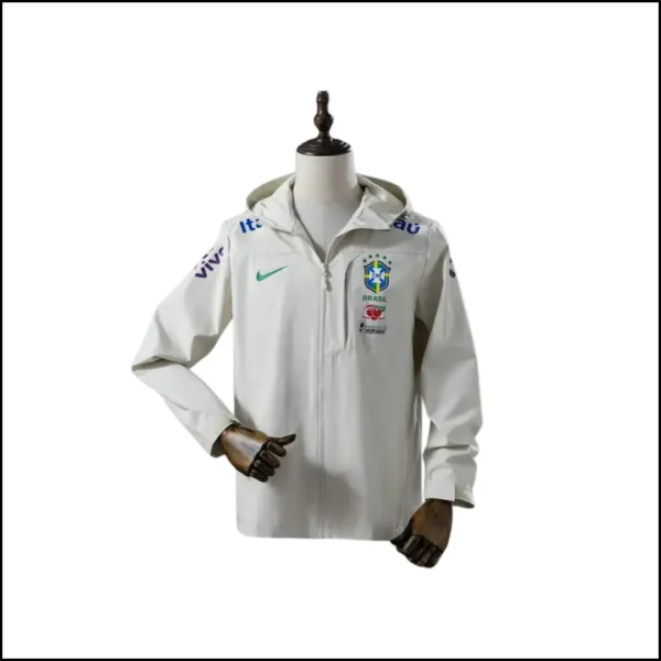 Brésil - Veste coupe vent blanche